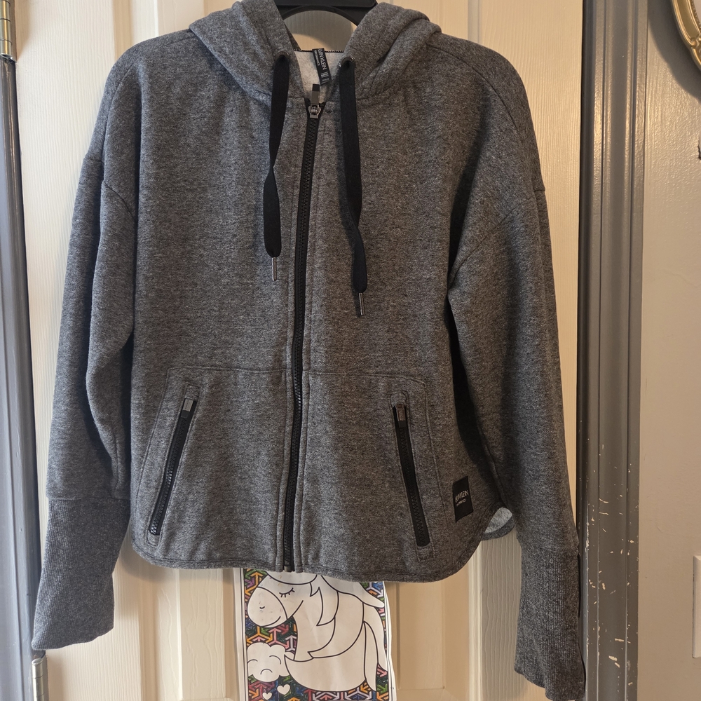 Calvin Klein Performance Charcoal Zip-Up Hoodie